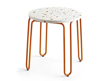 STULLE - Round melamine-faced chipboard coffee table by Connubia