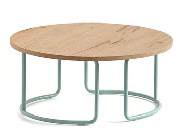 TRUST - Low round melamine-faced chipboard coffee table by Connubia