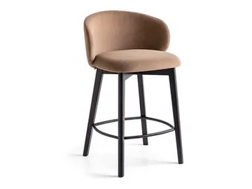 TUKA - High fabric stool with footrest by Connubia