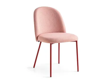 TUKA - Upholstered fabric chair with metal legs by Connubia