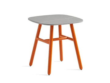 YO! - Ceramic garden side table with aluminium legs by Connubia