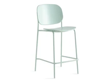 YO! - High polypropylene stool with footrest by Connubia