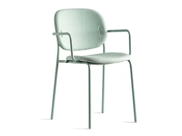 YO! - Stackable fabric chair with armrests by Connubia