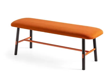 YO! - Upholstered bench with beech legs by Connubia
