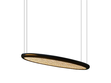 BOGOTÀ - LED dimmable Vienna straw pendant lamp by Contardi
