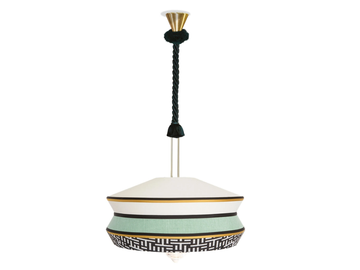 CALYPSO XL ANTIGUA - Fabric pendant lamp by Contardi