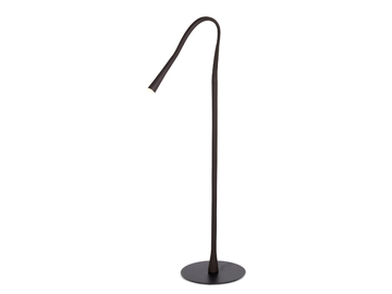 FLEXILED - LED leather floor lamp with swing arm by Contardi