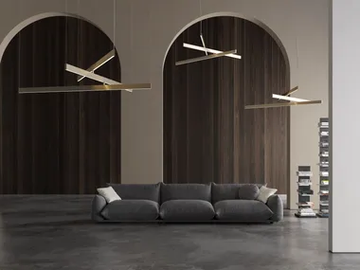 FLY SO DOUBLE - Metal pendant lamp by Contardi