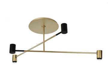 MELANOCETUS PL DOUBLE - LED metal ceiling lamp by Contardi