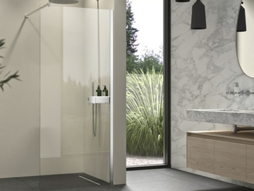 AVENUE - Square glass Walk in shower by Coram