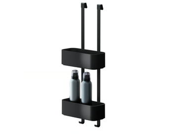 FRAME FULL BLACK - Hanging ABS and metal shower basket by Coram