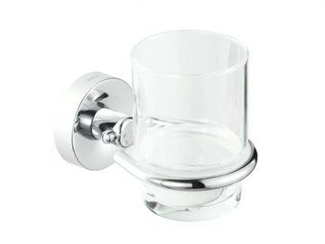 LUNA - Wall-mounted glass toothbrush holder by Coram