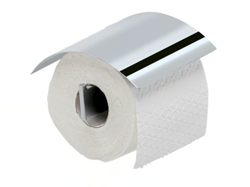 MODERN ART - Metal toilet roll holder with cover by Coram