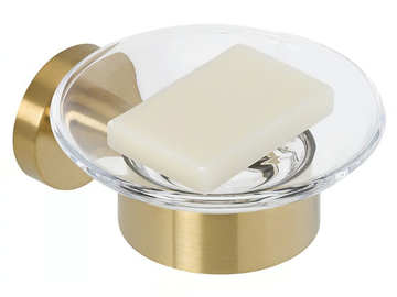 NEMOX GOLD - Wall-mounted metal soap dish by Coram