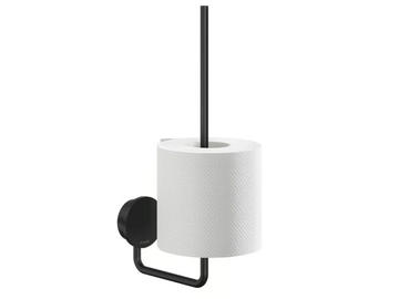 OPAL BLACK - Spare stainless steel toilet roll holder by Coram