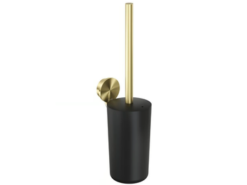 OPAL GOLD - Wall-mounted stainless steel toilet brush by Coram