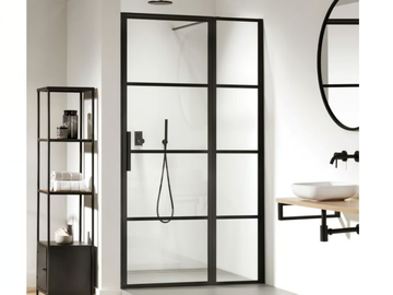 SOHO - Niche tempered glass shower cabin with hinged door by Coram