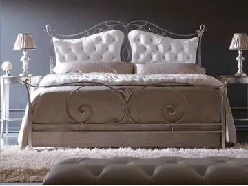 CAMELOT IV - Double bed with upholstered headboard by CorteZari