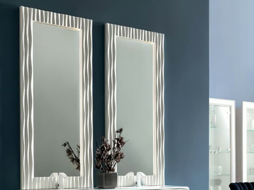 EBON - Wall-mounted bathroom mirror with integrated lighting by CorteZari