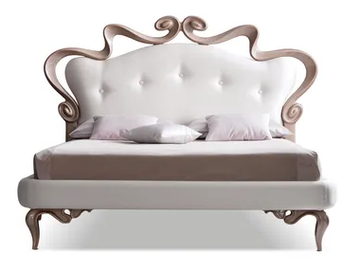 MELISSA - Double bed with tufted headboard by CorteZari