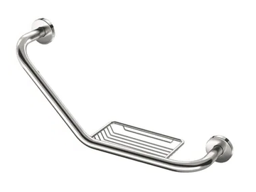 ARCHITECT 2900126 - Brass bathtub grab bar with soap holder by Cosmic