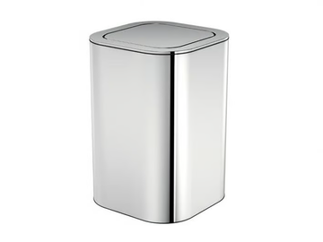 LINE - Stainless steel bathroom waste bin by Cosmic
