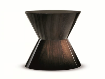 CAPITAL - Round wooden coffee table by Costantini Pietro