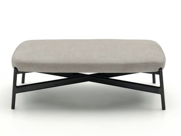 OSCAR - Upholstered fabric footstool by Costantini Pietro