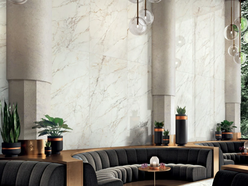 ALLURE – PAONAZZETTO - Laminated stoneware wall/floor tiles with marble effect by COTTO D'ESTE