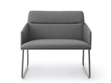 AURA LP SB - Sled base fabric easy chair by Crassevig