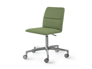 AURA R SW - Upholstered office chair with 5-Spoke base by Crassevig