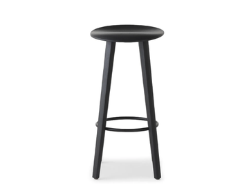 BERET 73 4W - High solid wood stool by Crassevig