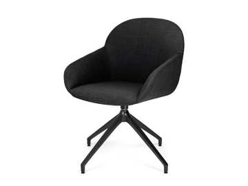 ELBA P PB - Swivel upholstered trestle-based chair by Crassevig