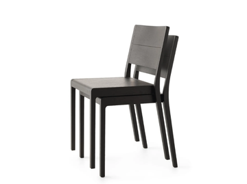 ESSE RS - Stackable solid wood chair by Crassevig