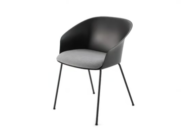 FINNA P/4L - Polypropylene chair with integrated cushion by Crassevig