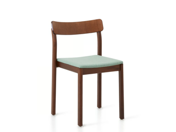 FRISIA RS/SU - Ash chair with integrated cushion by Crassevig