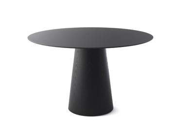 INOKO - Round wood veneer table by Crassevig