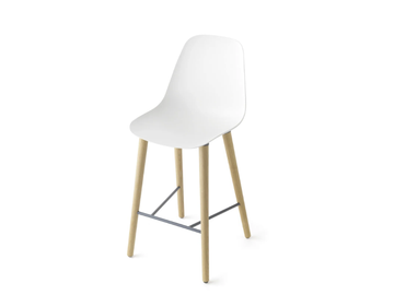 POLA LIGHT 65 73 82 /4W - High polypropylene stool by Crassevig