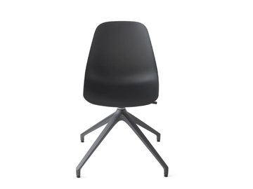 POLA LIGHT R PB - Swivel trestle-based polypropylene office chair by Crassevig