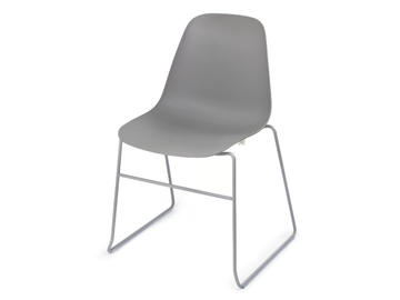POLA LIGHT R SB - Stackable sled base chair by Crassevig