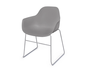 POLA ROUND P SB - Sled base polypropylene chair by Crassevig