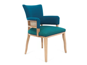 BOILER ARM ESSENCE - Fabric chair with armrests open back by Crearte Collections