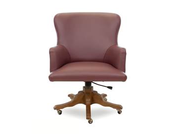 CAPITAL ESSENCE - Leather executive chair with 5-spoke base with armrests by Crearte Collections