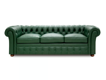 CHESTERFIELD CLASSIC ORIGINS - 3 seater tufted leather sofa bed by Crearte Collections