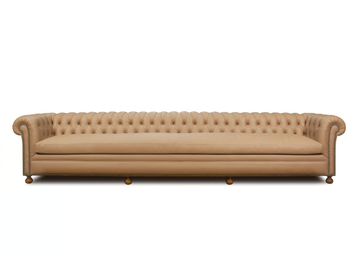 CHESTERFIELD LOOR ORIGINS - 6 seater tufted leather sofa by Crearte Collections
