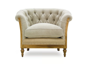 CLASS ESSENCE - Tufted jute armchair with armrests by Crearte Collections