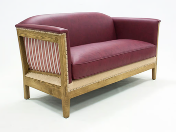 ROBIN ESSENCE - 2 seater leather sofa by Crearte Collections