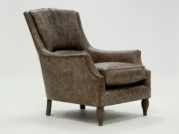 SIESTA ORIGINS - Leather armchair with armrests by Crearte Collections