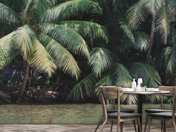 AMAZON - Fire retardant Tropical wallpaper _ creativespace by Creative Space