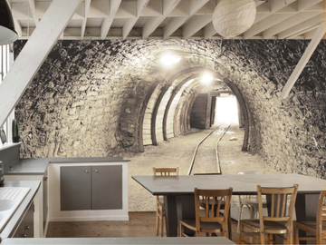 BRUUMM - Washable trompe l'oeil wallpaper _ creativespace by Creative Space